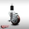 Service Caster 3.5'' SS Maroon Poly Swivel 1-1/2'' Expanding Stem Caster with Brake SCC-SSEX20S3514-PPUB-MRN-TLB-112 - alternate 3